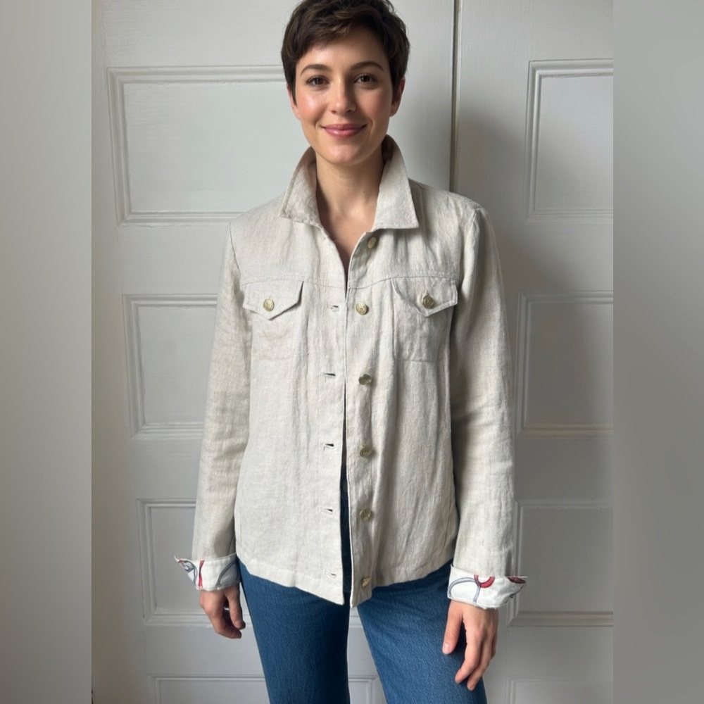 J.McLaughlin Linen Colby Jacket - Picture 4 of 16
